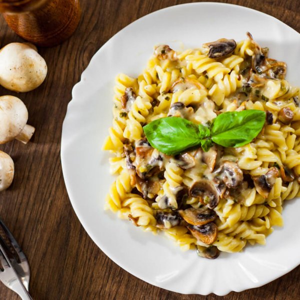 Ζυμαρικά Fusilli με Ραγού Μανιταριών